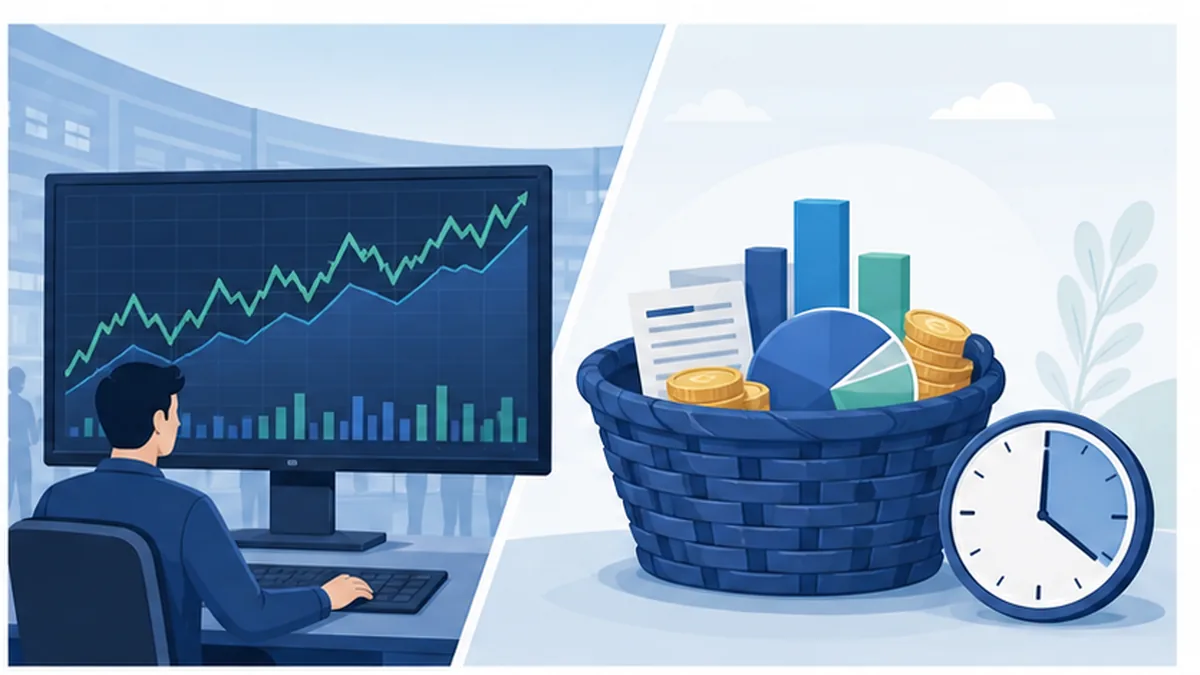ETF trading through the day compared with a mutual fund basket priced after market close