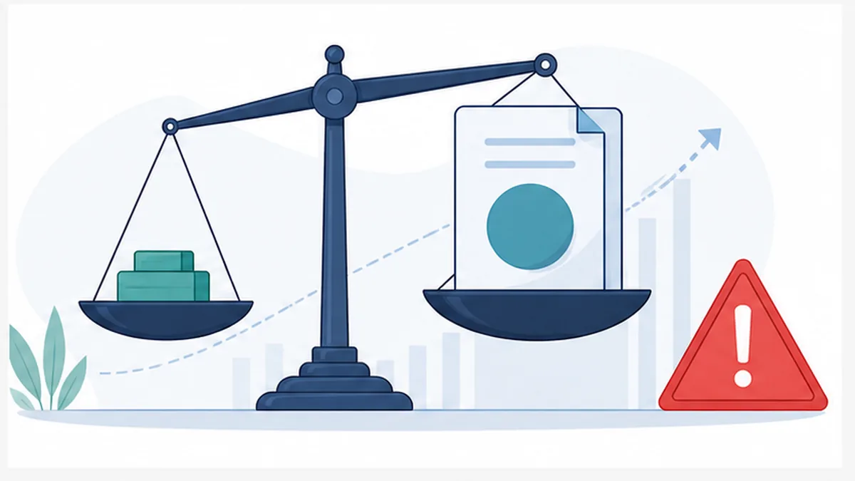 Leverage scale showing how a small margin deposit can control a larger derivatives contract