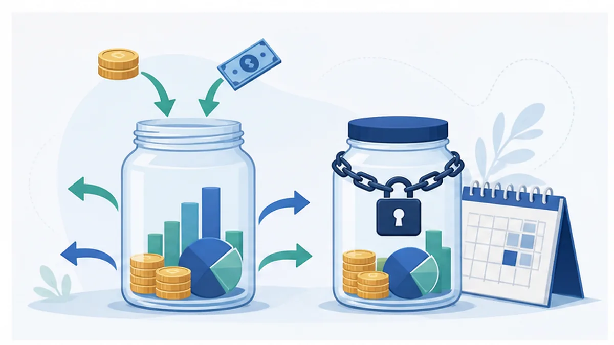 Open-ended fund with flexible flows compared with a close-ended fund locked until maturity